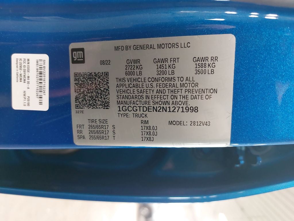 2022 Chevrolet Colorado Z71