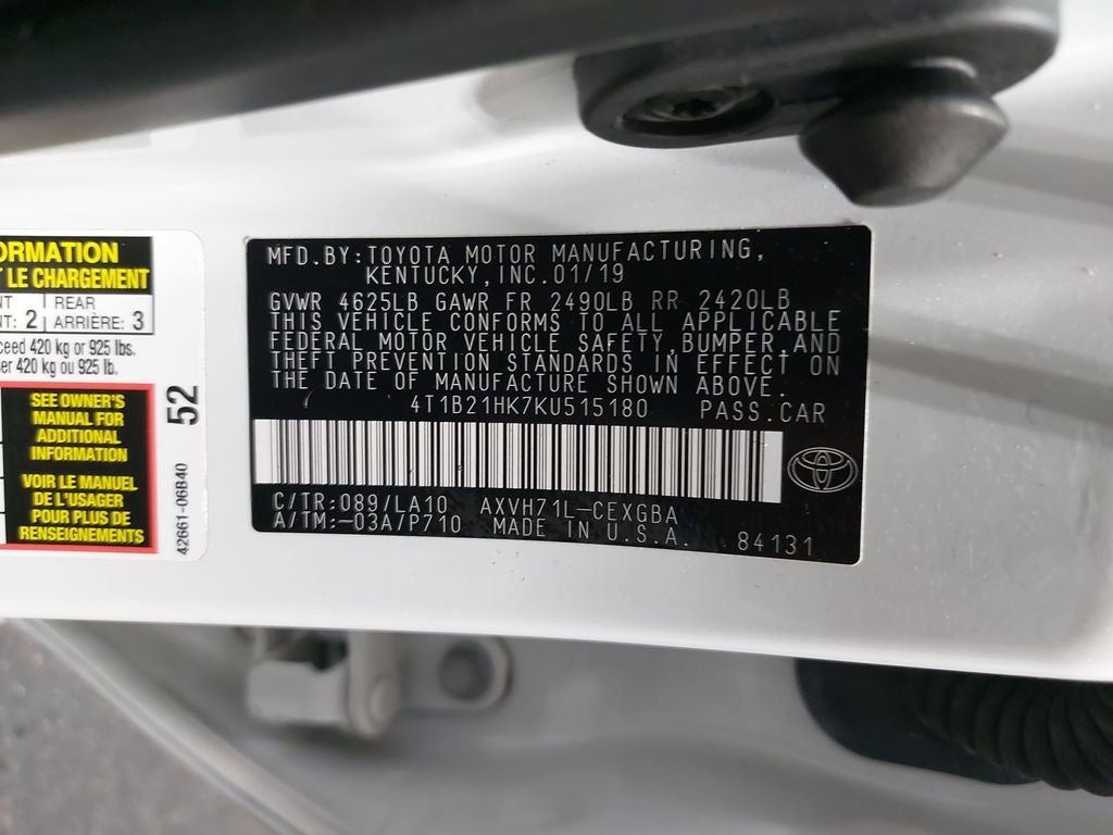 2019 Toyota Camry Hybrid XLE