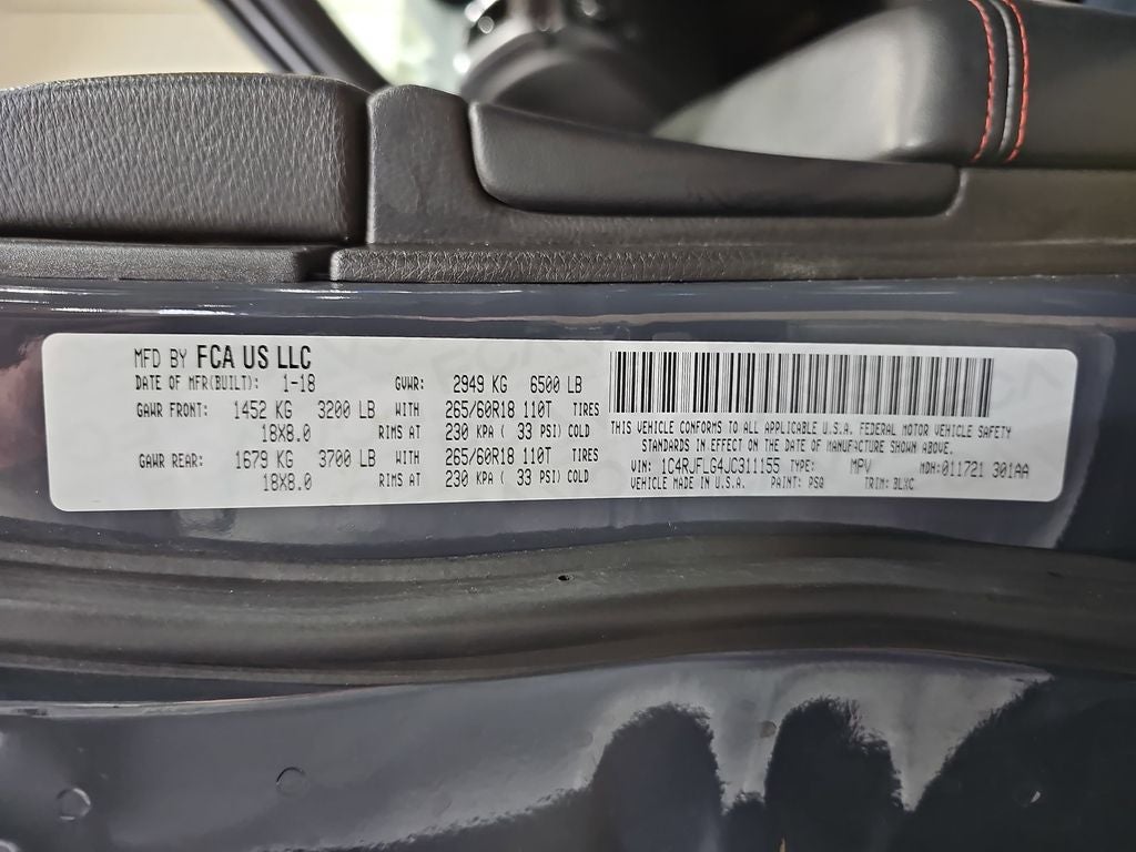 2018 Jeep Grand Cherokee Trailhawk