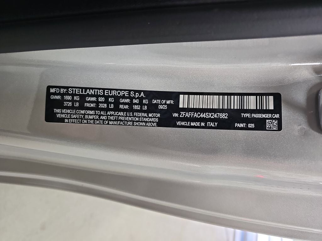 2025 FIAT 500e Battery Electric