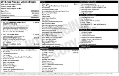 2013 Jeep Wrangler Unlimited Sport Connectivity Group
