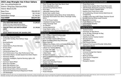 2023 Jeep Wrangler Sahara 4xe