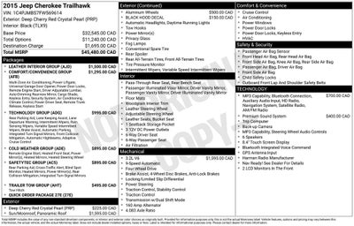 2015 Jeep Cherokee Trailhawk