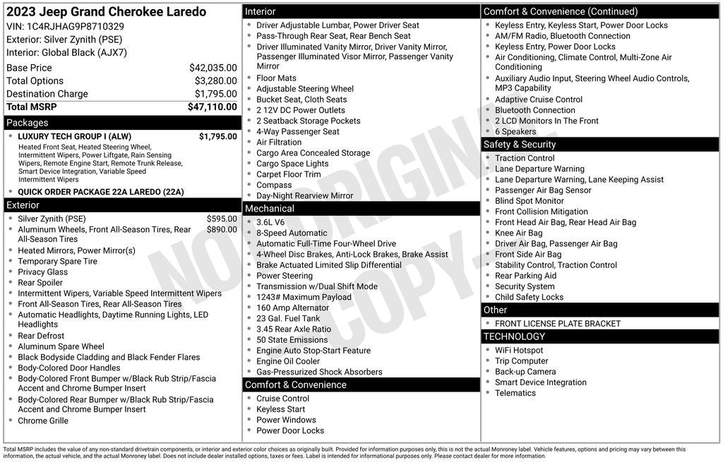 2023 Jeep Grand Cherokee Laredo Luxury Tech Group I