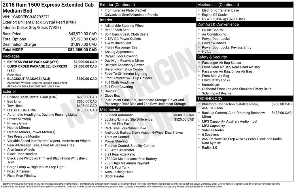 2018 RAM 1500 Express