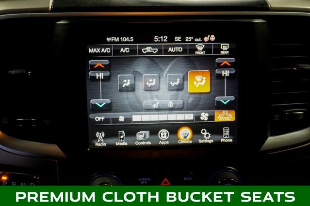 2017 RAM 1500 Big Horn Navigation & ParkView Rear Back-Up Camera