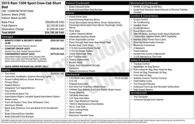 2015 RAM 1500 Sport Integrated Voice Command w/Bluetooth