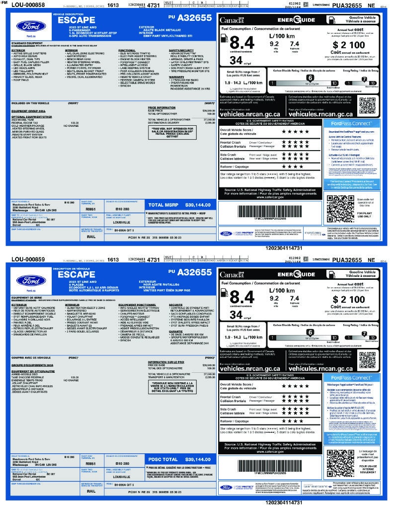 2023 Ford Escape ST-Line
