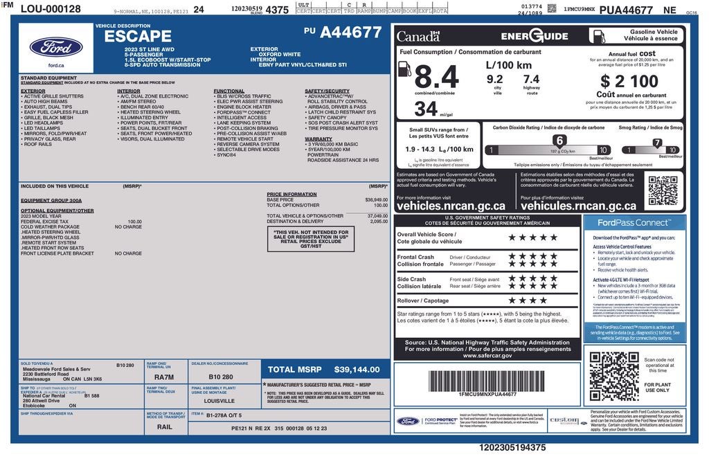 2023 Ford Escape ST-Line