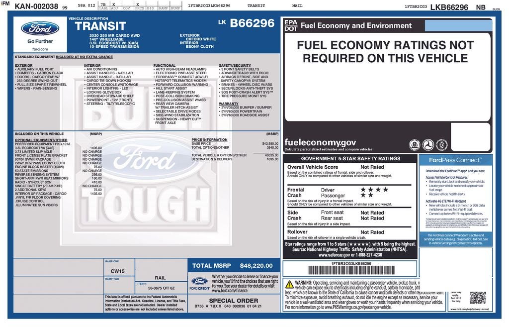 2020 Ford Transit-250 Base