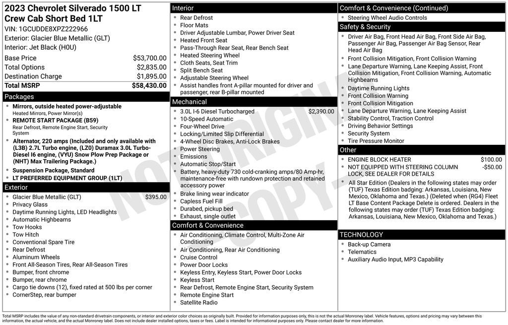 2023 Chevrolet Silverado 1500 LT LT1