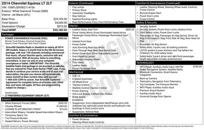 2014 Chevrolet Equinox LT 2LT
