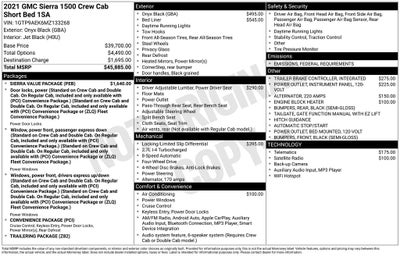 2021 GMC Sierra 1500 Base Apple CarPlay/Android Auto & Rear Backup Cam