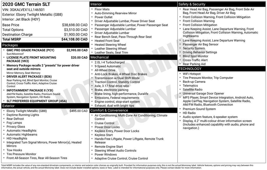 2020 GMC Terrain SLT