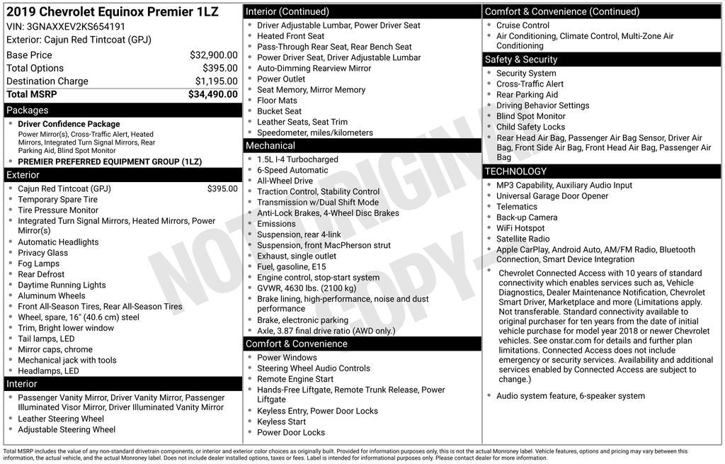 2019 Chevrolet Equinox Premier