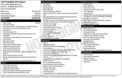 2019 Mazda Mazda CX-5 Sport