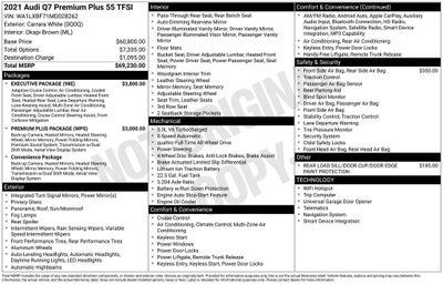 2021 Audi Q7 55 Premium Plus quattro