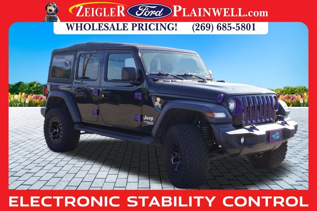 2018 Jeep Wrangler Unlimited Sport S V6 4 DOOR LIFT KIT CUSTOM WHEELS TIRES