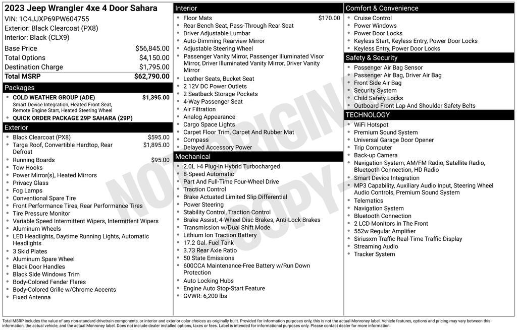 2023 Jeep Wrangler Sahara 4xe