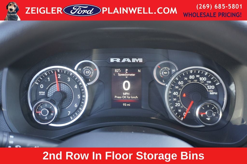 2024 RAM 1500 Tradesman 4x4 CREW CAB V6 3.6L 24 Valve CLASS 4 T TOW GROUP