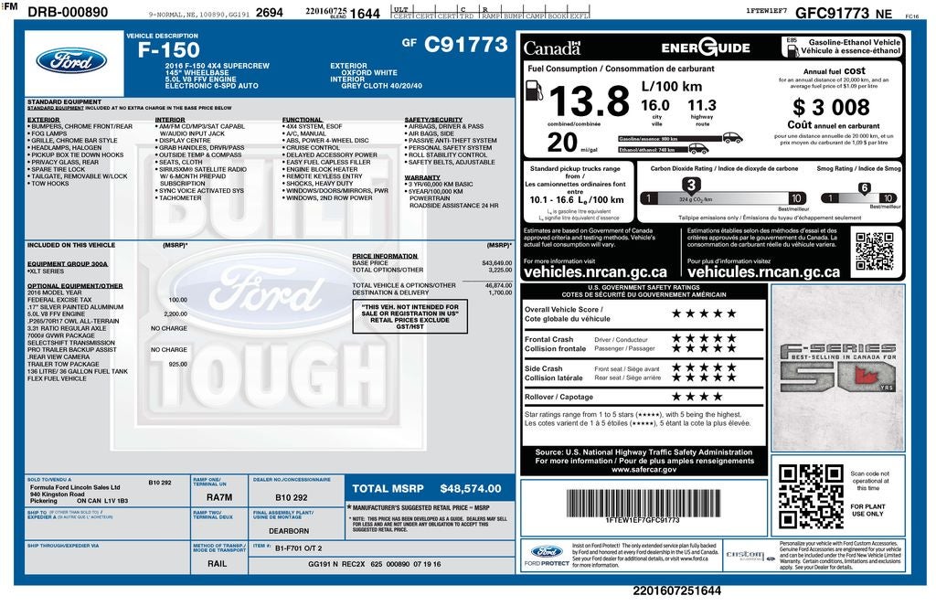 2016 Ford F-150 Base
