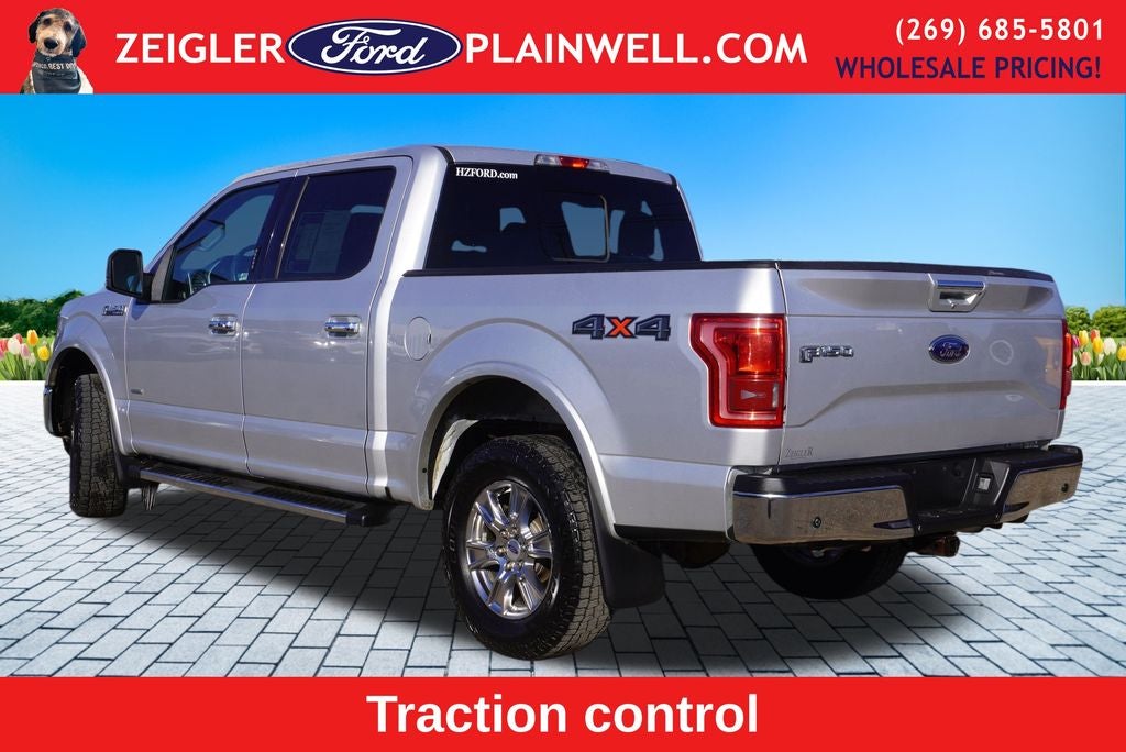 2016 Ford F-150 Lariat Crew Cab 4x4 Heated Leather NAV Chrome Pkg Tow Pkg