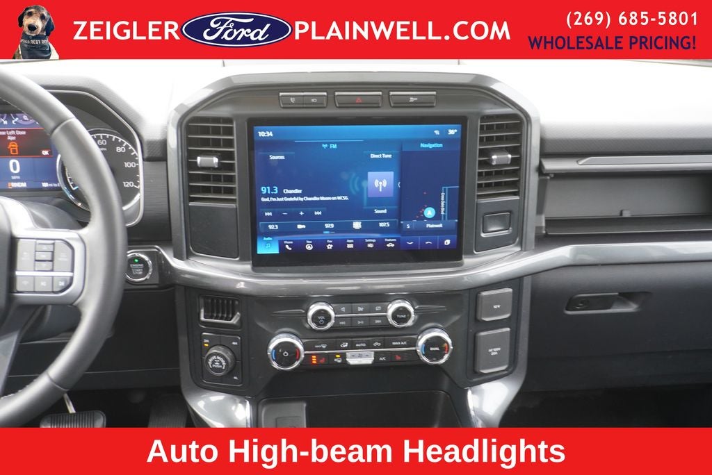 2023 Ford F-150 XLT HYBRID TWIN PANEL ROOF 20 ' BLACK ALLOYS REAR SLID