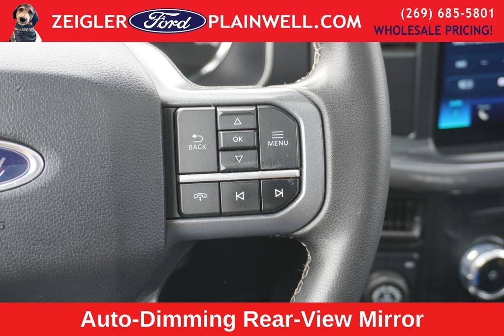 2023 Ford F-150 XLT HYBRID TWIN PANEL ROOF 20 ' BLACK ALLOYS REAR SLID