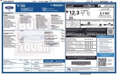 2024 Ford F-150 XLT Crew Cab 3.5L Ecoboost NAV 6.0" RC LFT 20" FUEL W