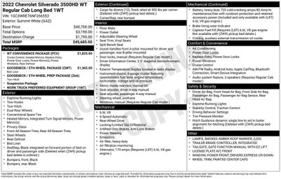 2022 Chevrolet Silverado 3500HD Work Truck DRW