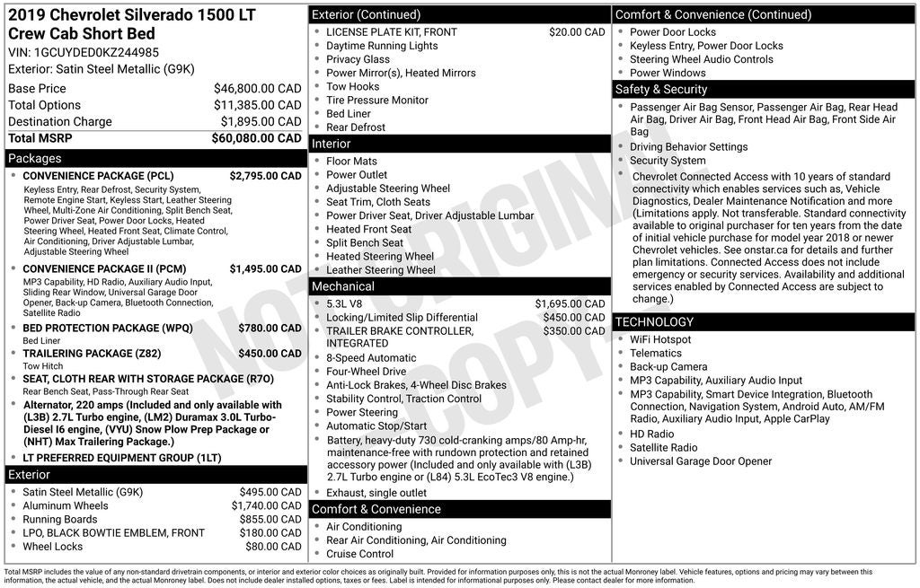 2019 Chevrolet Silverado 1500 LT