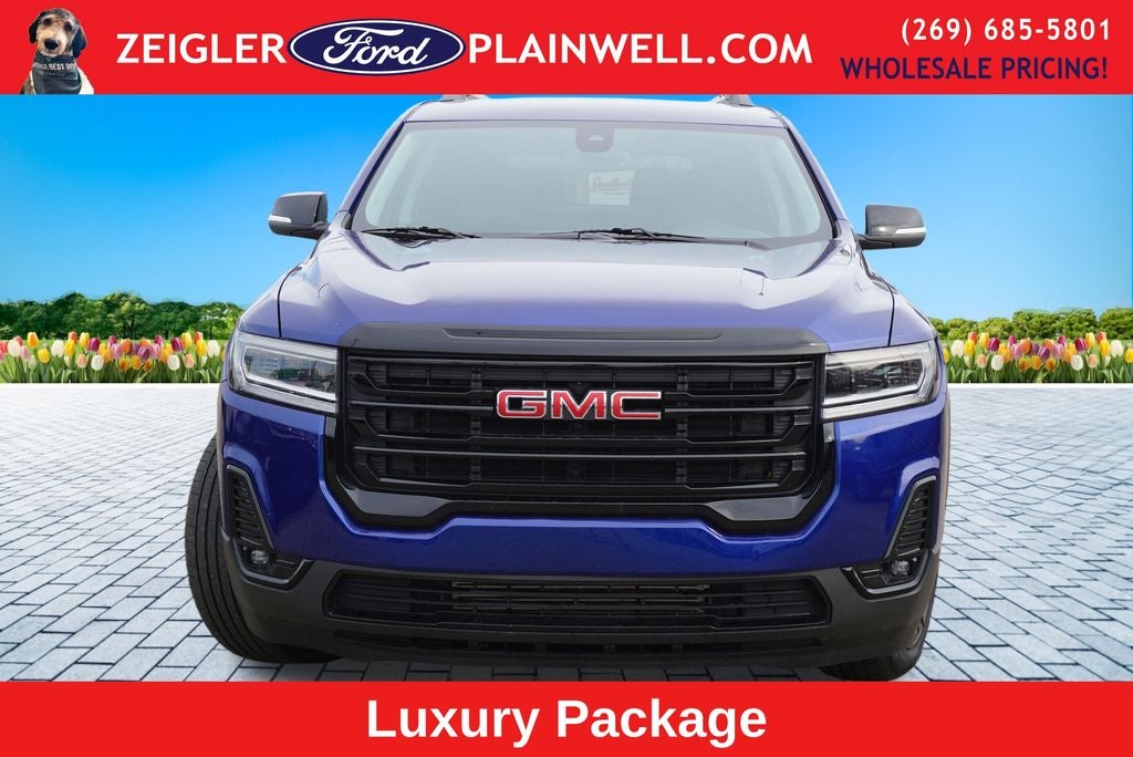 2023 GMC Acadia SLT AWD V6 Heated Leather 3 Row Seat Rear Camera Prote