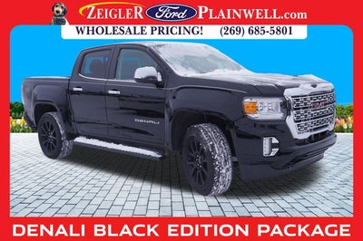 2022 GMC Canyon Denali Black Edtion Crew Cab 4x4 V6 Leather Trailer Pkg R