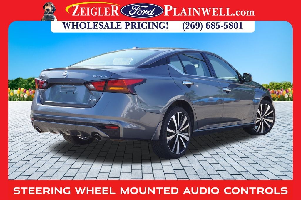 2019 Nissan Altima 2.5 Platinum AWD NAV Heated Leather Heated Steering Power Moonr
