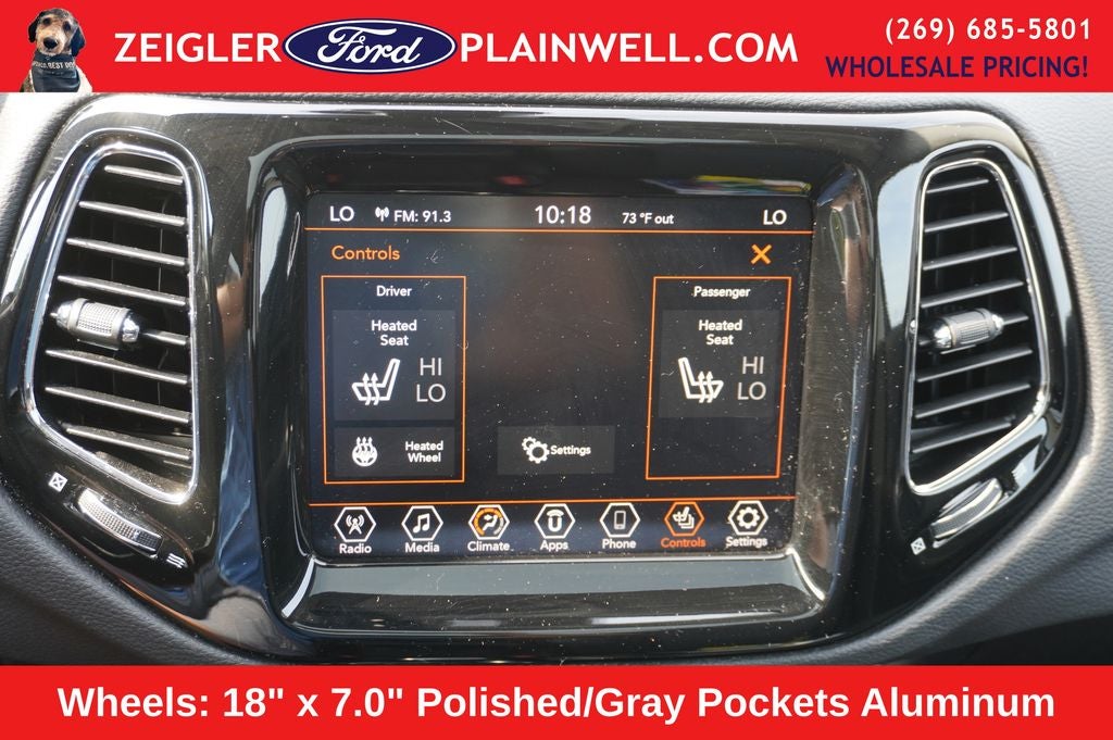 2021 Jeep Compass Limited 4x4 Leather Power Moonroof