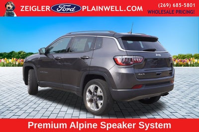 2021 Jeep Compass Limited 4x4 Leather Power Moonroof