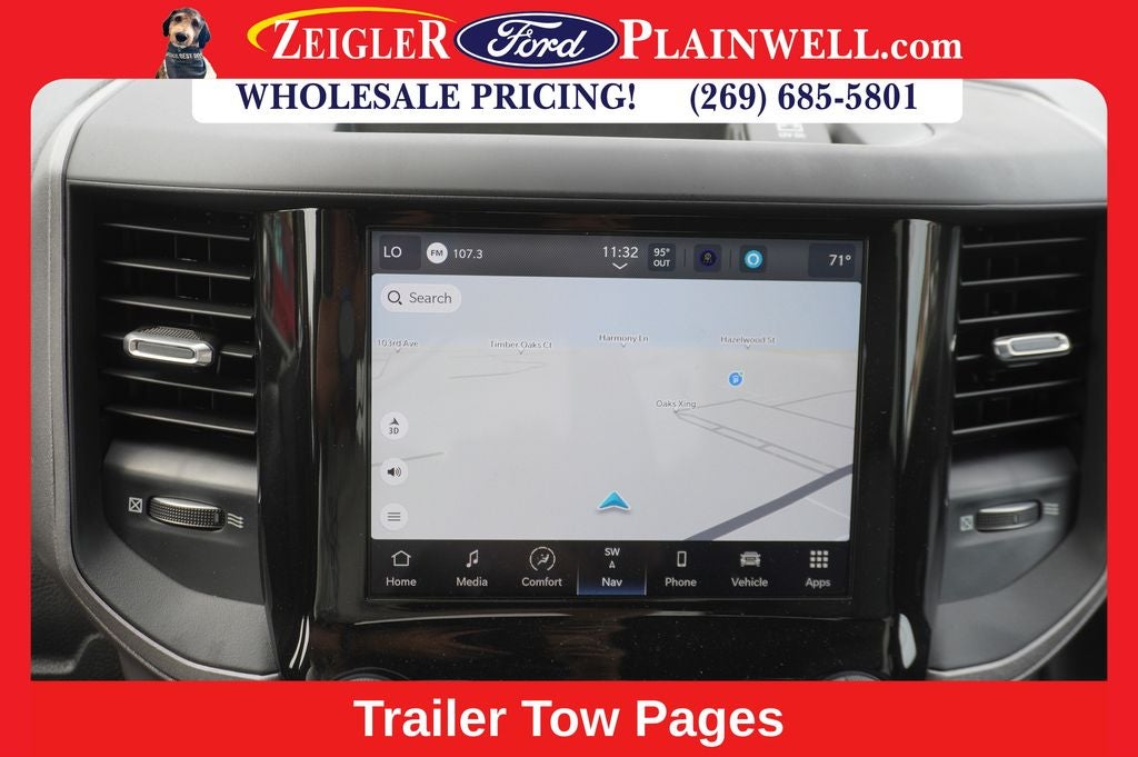 2023 RAM 3500 Tradesman 4x4 CREW CAB LONG BOX 6.4L V8 Nav HD Vinyl Seat Tr