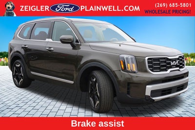 2025 Kia Telluride S V6 AWD Leather Power Moonroof Navigation Blis Blac