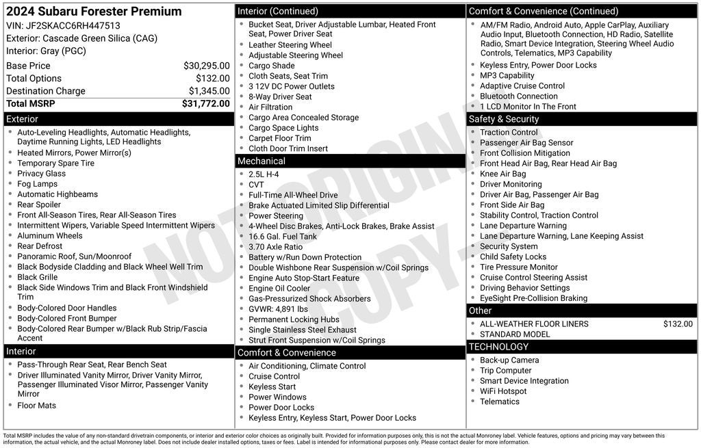 2024 Subaru Forester Premium