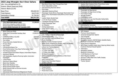 2023 Jeep Wrangler Sahara 4xe
