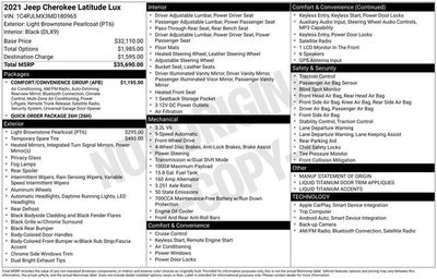 2021 Jeep Cherokee Latitude Lux FWD