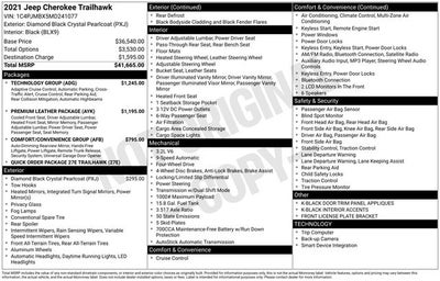 2021 Jeep Cherokee Trailhawk