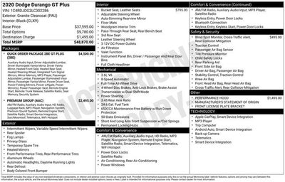 2020 Dodge Durango GT Plus