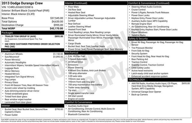 2013 Dodge Durango Crew