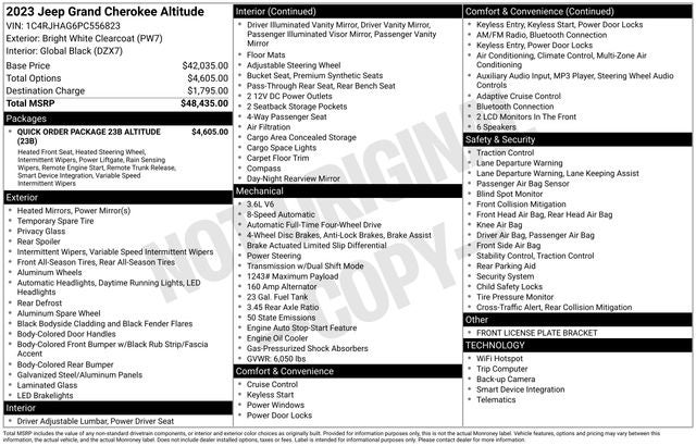 2023 Jeep Grand Cherokee Altitude X