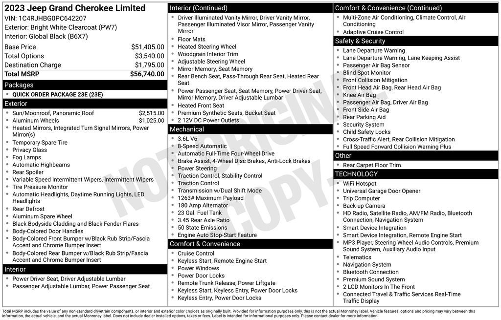 2023 Jeep Grand Cherokee Limited 4x4