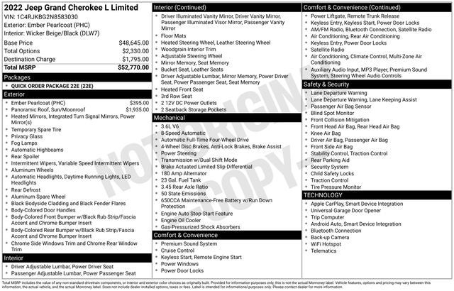 2022 Jeep Grand Cherokee L Limited