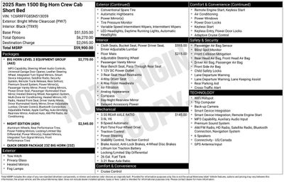 2025 RAM 1500 Big Horn/Lone Star
