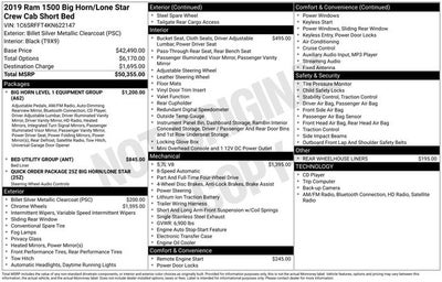 2019 RAM 1500 Big Horn/Lone Star