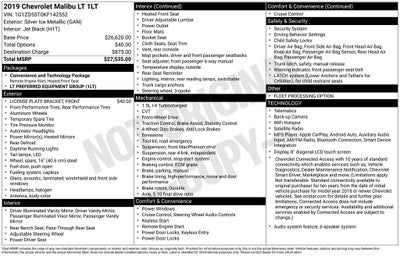 2019 Chevrolet Malibu LT